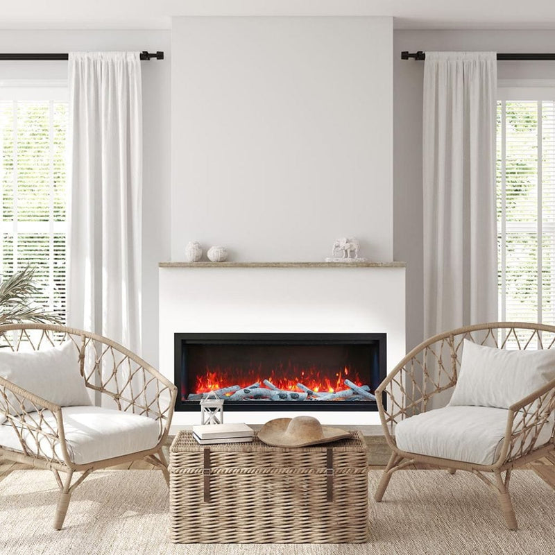 Amantii Symmetry Bespoke Extra Tall Built-In Smart Electric Fireplace