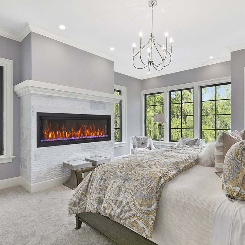 Amantii Symmetry Bespoke Extra Tall Built-In Smart Electric Fireplace