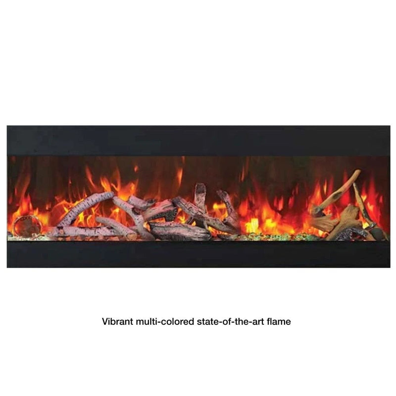 Amantii TRU-VIEW XT XL 40" - 88" Indoor/Outdoor 3-Sided Extra Tall Smart Electric Fireplace