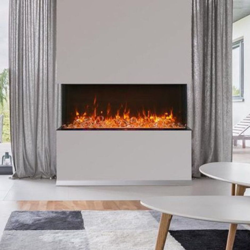 Amantii TRU-VIEW XT XL 40" - 88" Indoor/Outdoor 3-Sided Extra Tall Smart Electric Fireplace
