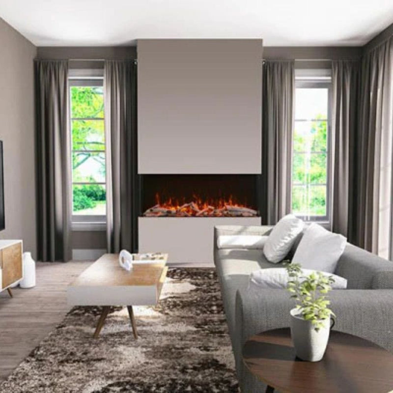 Amantii TRU-VIEW XT XL 40" - 88" Indoor/Outdoor 3-Sided Extra Tall Smart Electric Fireplace