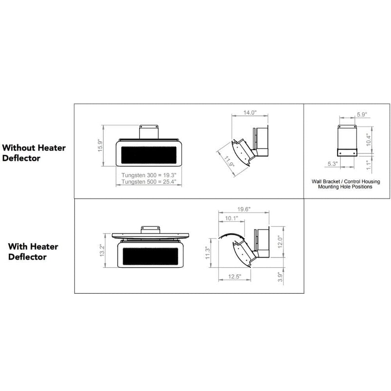 Bromic Tungsten 300/500 Smart-Heat Gas Heater