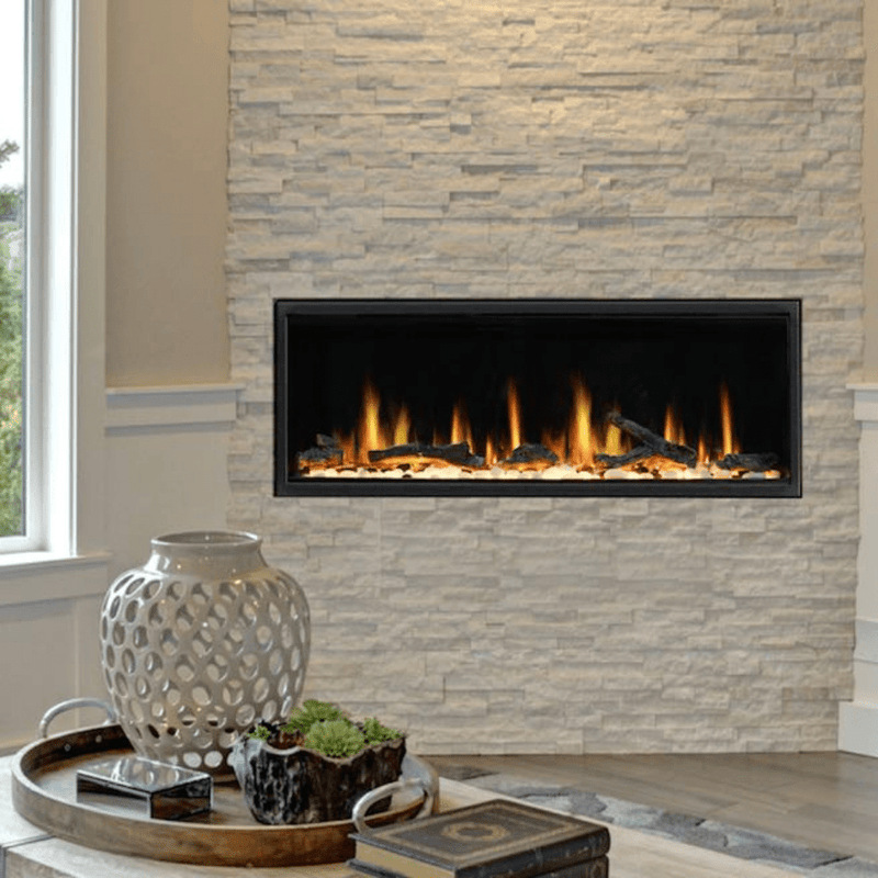Litedeer Homes Latitude Built-in Smart Electric Fireplace with 1-Inch Trim - Realistic Flame | 45" · 55" · 65" · 75"