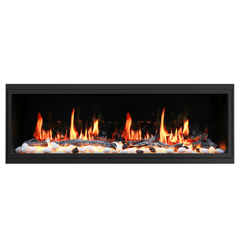 Litedeer Homes Latitude Built-in Smart Electric Fireplace with 1-Inch Trim - Realistic Flame | 45" · 55" · 65" · 75"