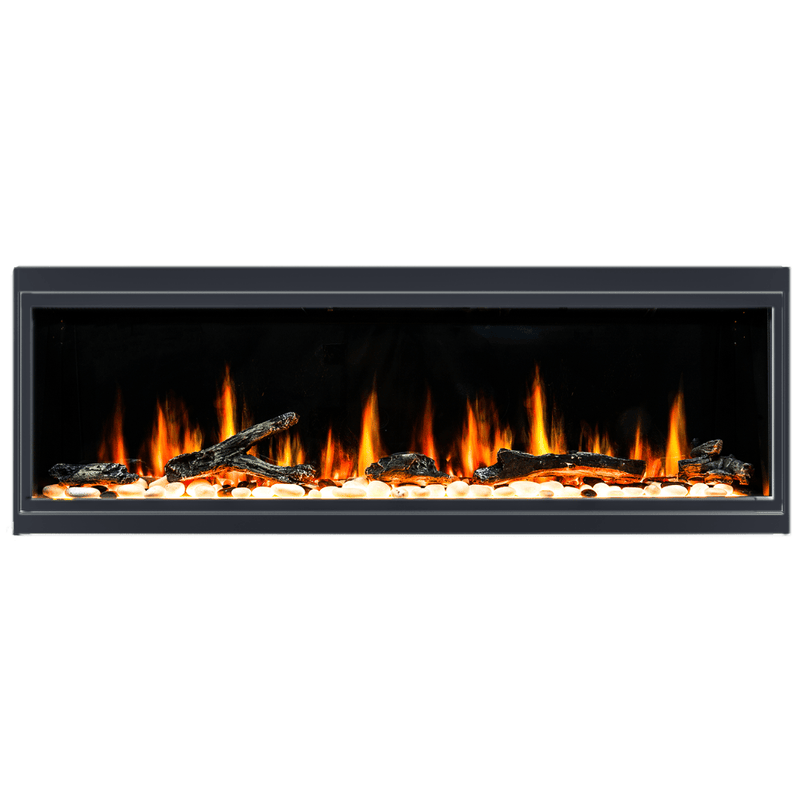 Litedeer Homes Latitude Built-in Smart Electric Fireplace with 1-Inch Trim - Realistic Flame | 45" · 55" · 65" · 75"