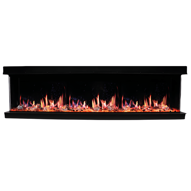 Litedeer Homes WarmCastle 50"/60"/72" 3-Sided Smart Electric Fireplace with Multi-Flame