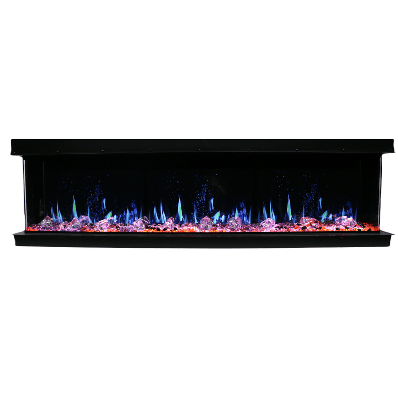 Litedeer Homes WarmCastle 50"/60"/72" 3-Sided Smart Electric Fireplace with Multi-Flame