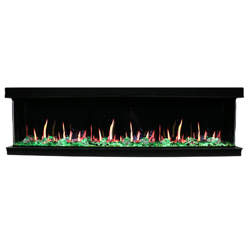Litedeer Homes WarmCastle 50"/60"/72" 3-Sided Smart Electric Fireplace with Multi-Flame