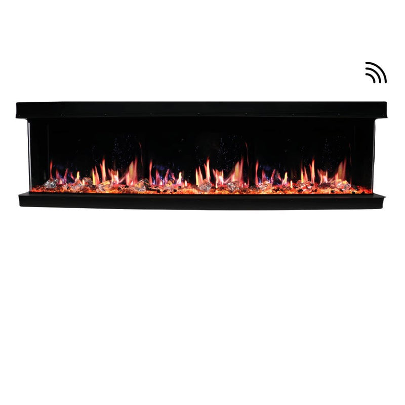 Litedeer Homes WarmCastle 50"/60"/72" 3-Sided Smart Electric Fireplace with Multi-Flame