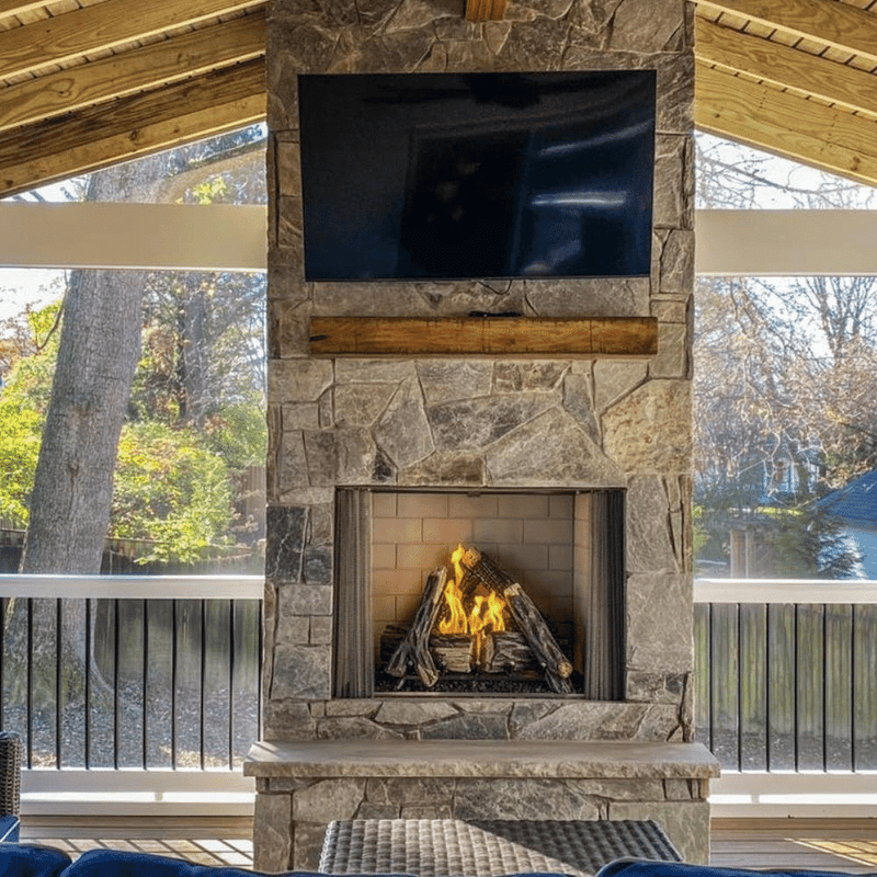 Majestic Courtyard Vent-Free Outdoor Gas Fireplace