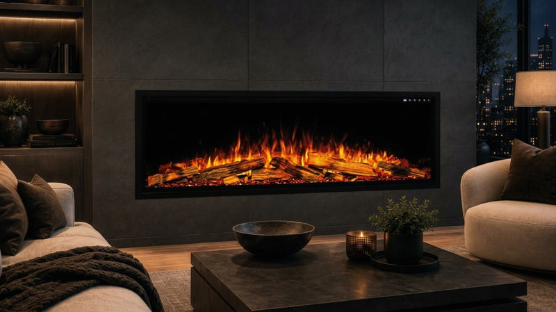 Modern Flames Redstone V2 Linear Built-In/Wall Mounted Smart Electric Fireplace (RS53/62/78/102-LINEAR-V2)