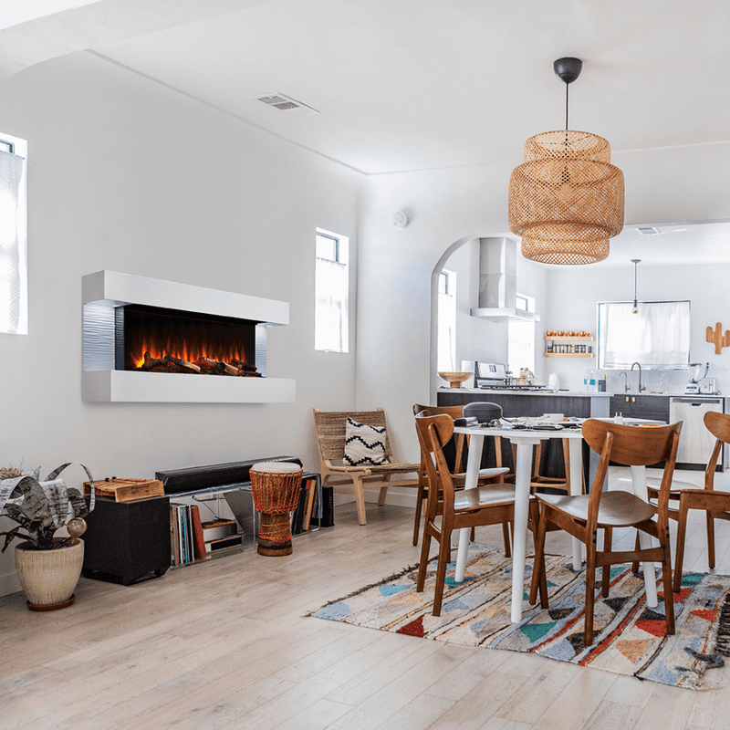 Simplifire Format 36" Wall-Mounted Electric Fireplace with Mantel Options