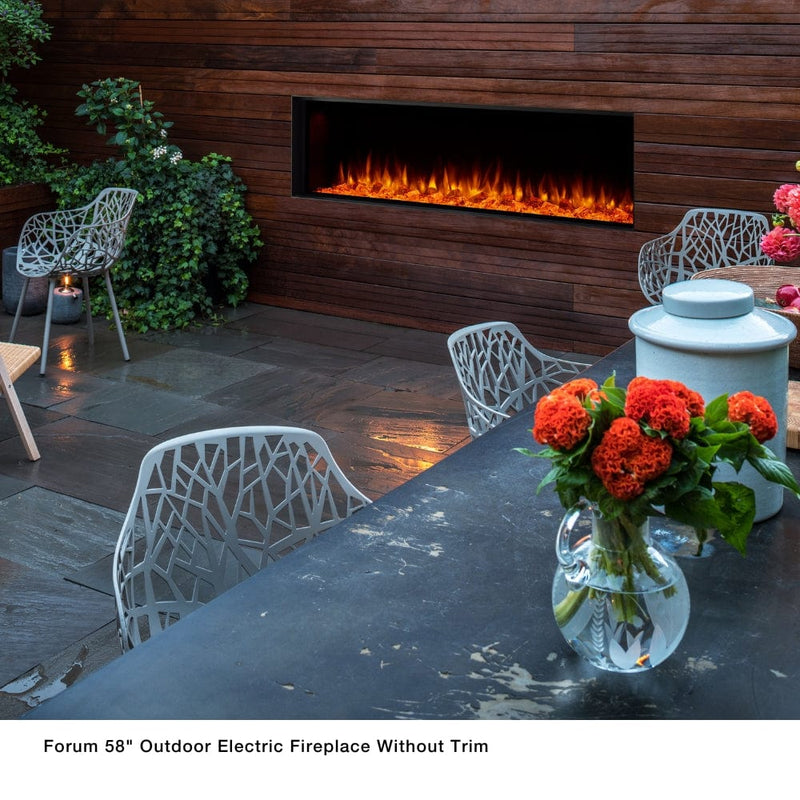 Simplifire Forum Built-In Outdoor Electric Fireplace