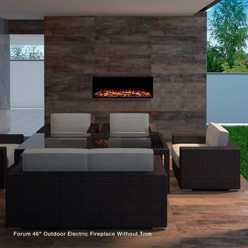 Simplifire Forum Built-In Outdoor Electric Fireplace