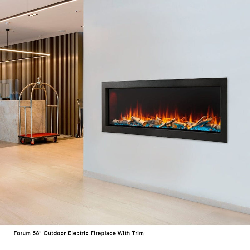 Simplifire Forum Built-In Outdoor Electric Fireplace