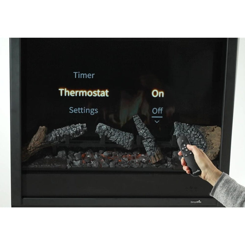 Simplifire Inception 36" Traditional Built-In Electric Fireplace with Digital Spark Technology