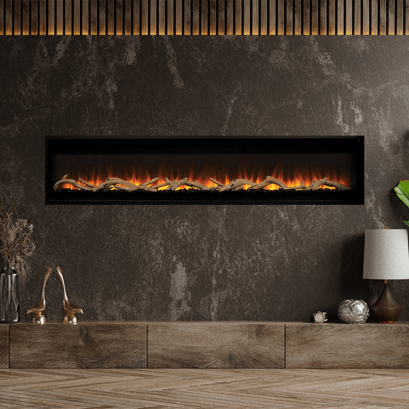 Superior ERL 3000 Series 60"/72"/84"/100" Built-In/Wall Mounted Linear Electric Fireplace