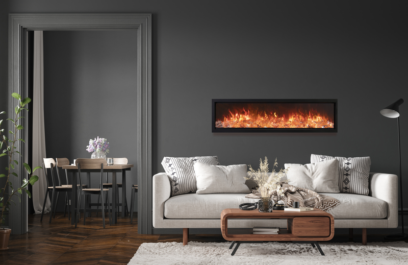 Amantii Symmetry Bespoke Indoor/Outsdoor Built-In Smart Electric Fireplace