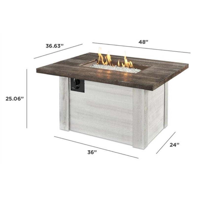 The Outdoor GreatRoom Company Alcott 48" Gas Fire Pit Table