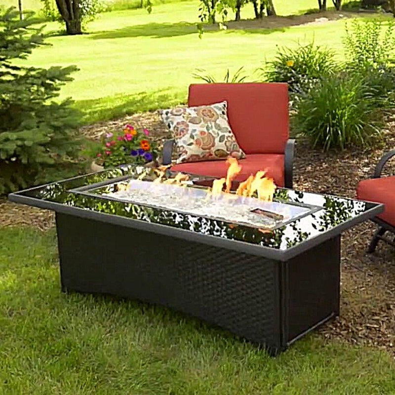 The Outdoor GreatRoom Company Balsam Montego 59" Linear Gas Fire Pit Table
