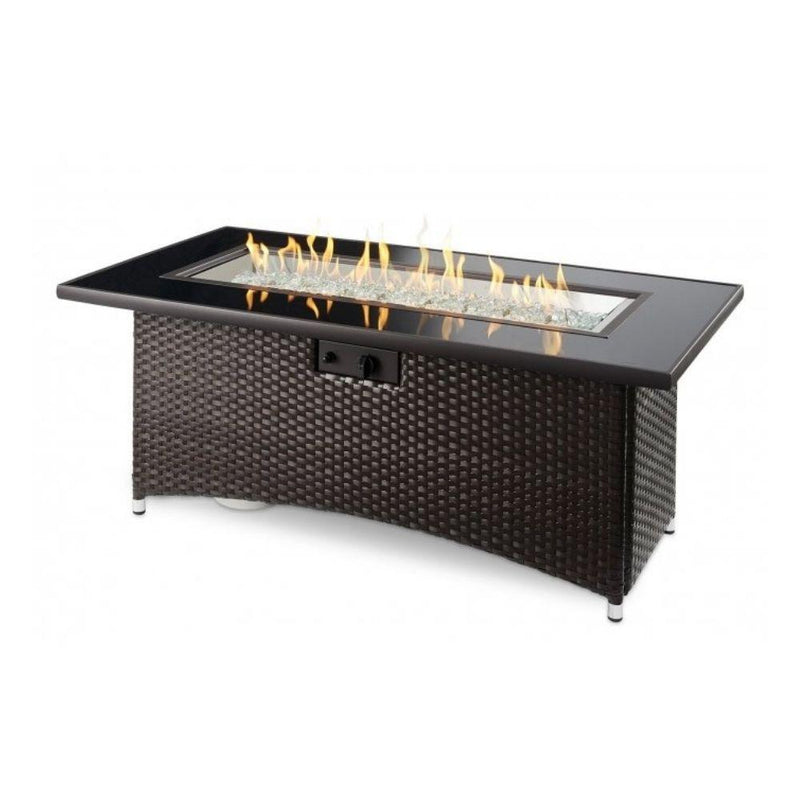 The Outdoor GreatRoom Company Balsam Montego 59" Linear Gas Fire Pit Table