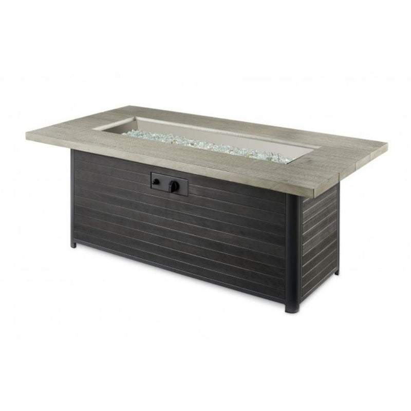 The Outdoor GreatRoom Company Cedar Ridge 61" Linear Gas Fire Pit Table