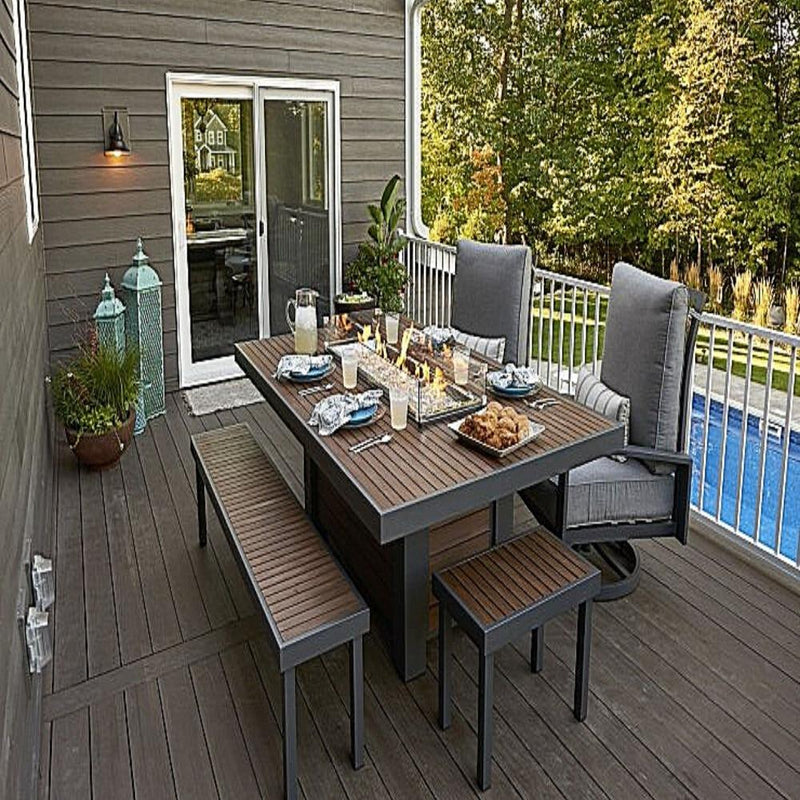 The Outdoor GreatRoom Company Kenwood 81" Gas Fire Pit Table