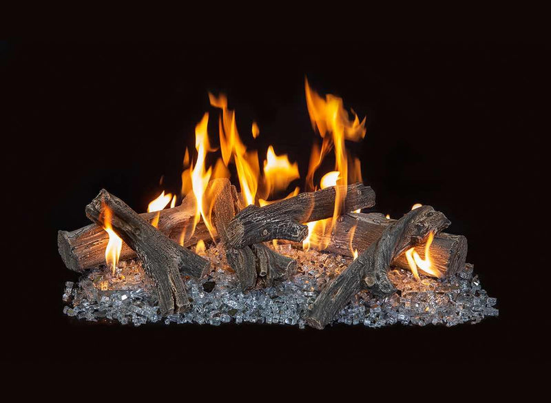 Grand Canyon Western Driftwood GlowFire Logs for Bedrock Traditional Gas Burner